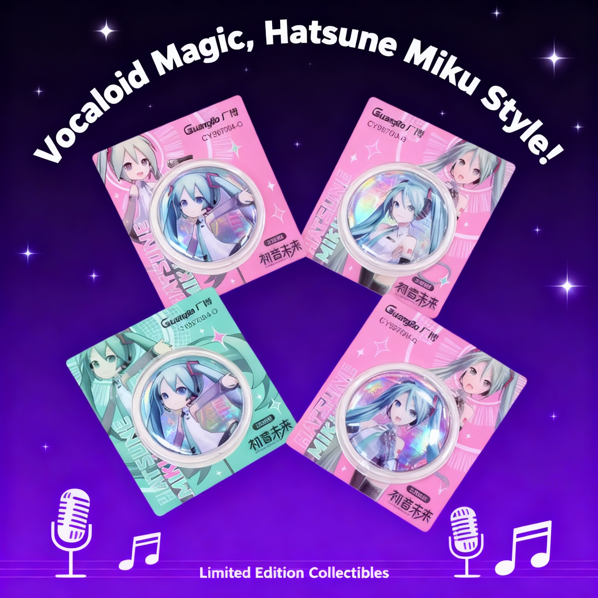 Official Merchandise Anime - Official Hatsune Miku Anime Badge Cute