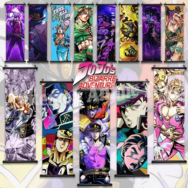 Jojo Anime Merchandise - Anime JoJo Bizarre Adventure Retro WhitePaper