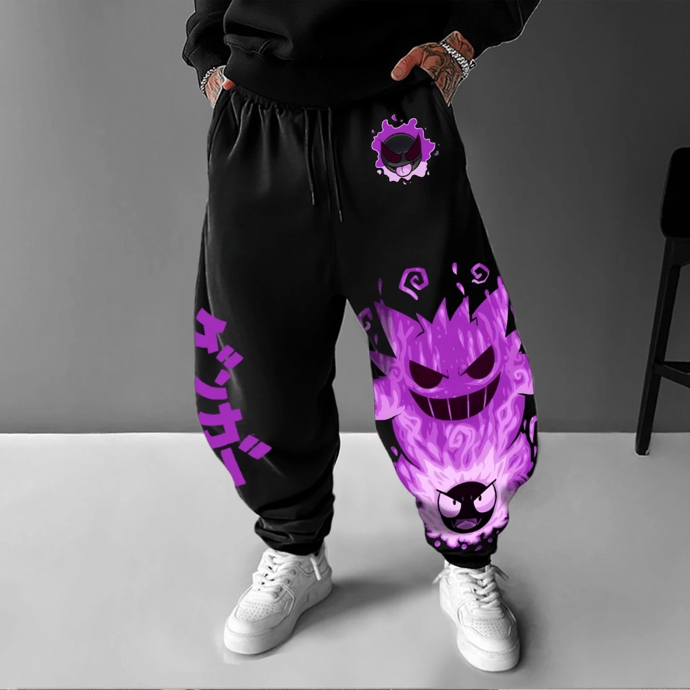 Anime Merchandise Shop - Men's New Pokemon Joint Sweatpants Autumn