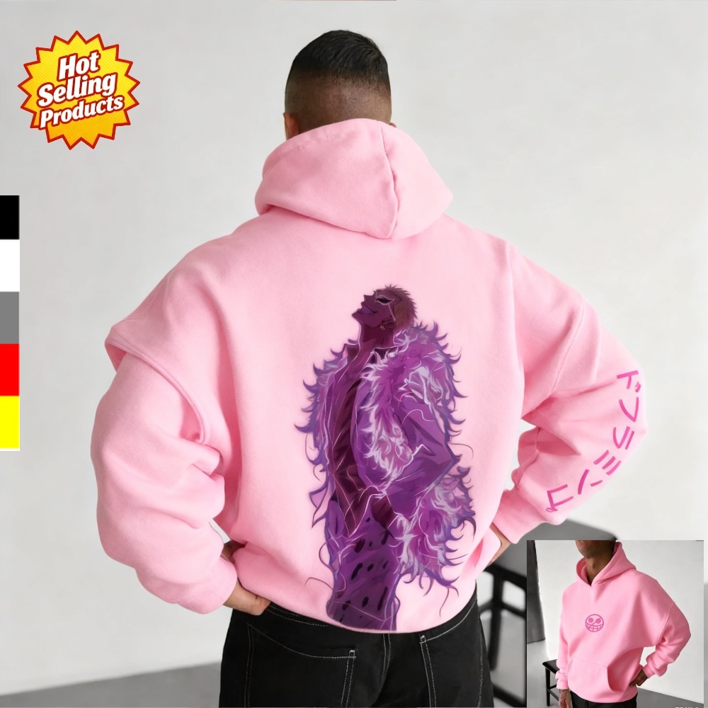 One Piece Hoodie Donquixote Do - مراجعة Anime Merchandise Shop وسعره
