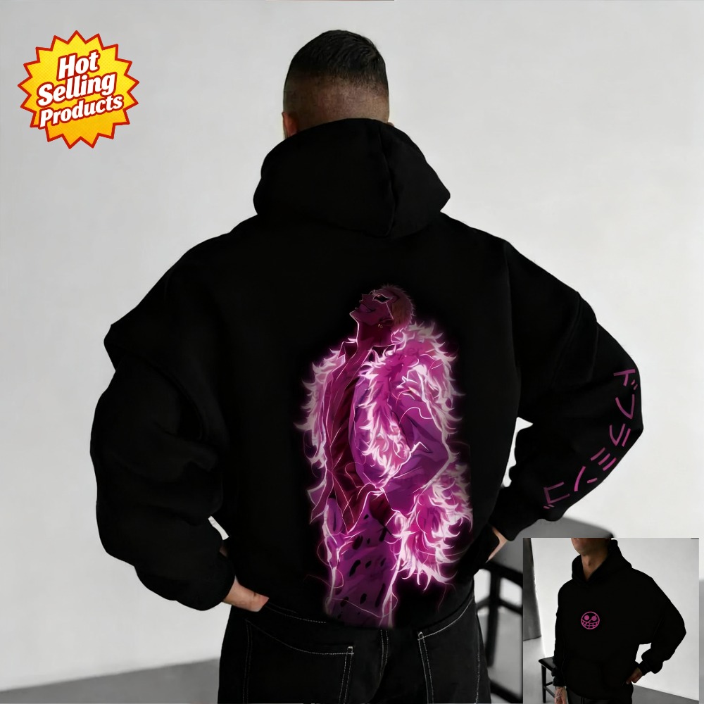 One Piece Hoodie Donquixote Do - مراجعة Anime Merchandise Shop وسعره