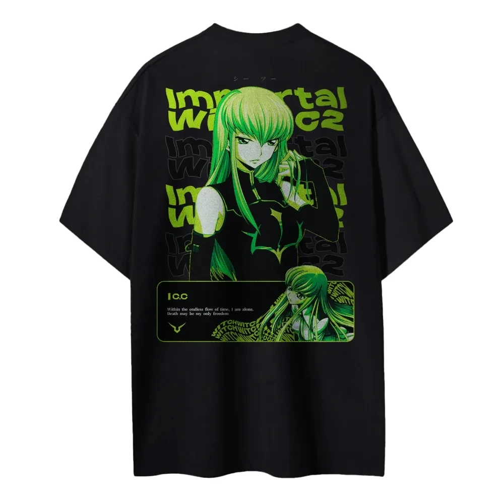 New Code Geass T-Shirt C.C. Ch - مراجعة Anime Merchandise Shop وسعره