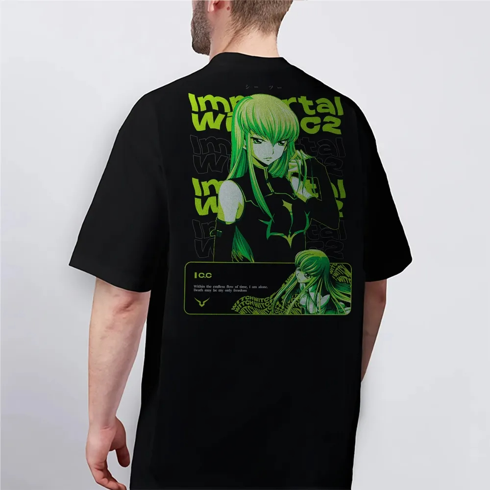 New Code Geass T-Shirt C.C. Ch - مراجعة Anime Merchandise Shop وسعره
