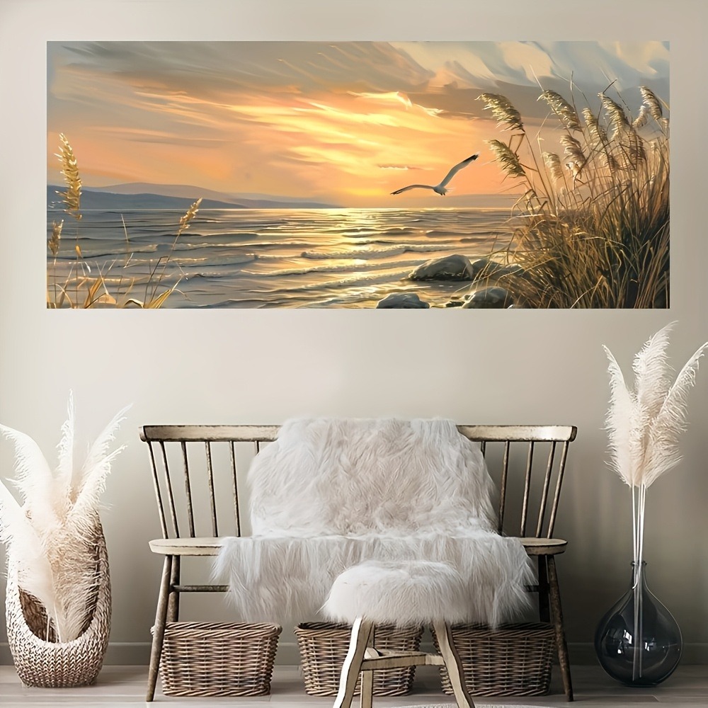 Sunset Beach Art canvas printe - مراجعة Art Print Framed وسعره