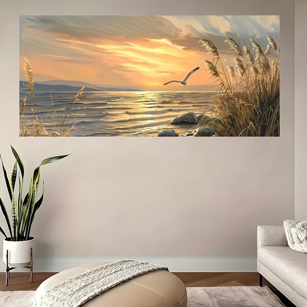 Sunset Beach Art canvas printe - مراجعة Art Print Framed وسعره