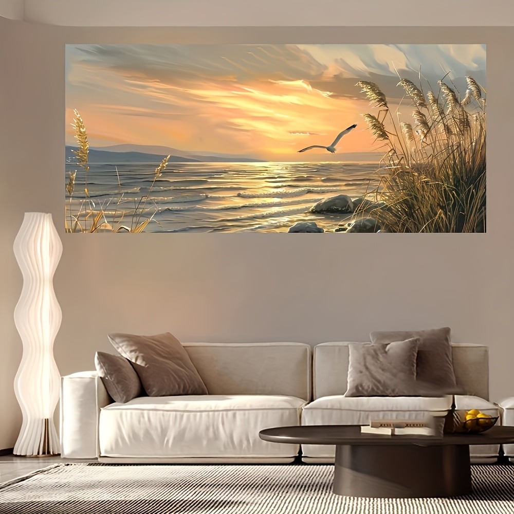 Sunset Beach Art canvas printe - مراجعة Art Print Framed وسعره