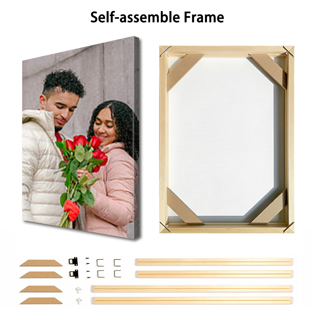 1 Pc Customized Photos on Canv - مراجعة Art Print Framed وسعره