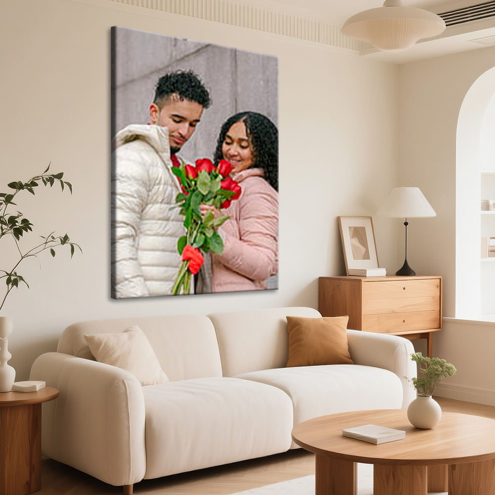 1 Pc Customized Photos on Canv - مراجعة Art Print Framed وسعره