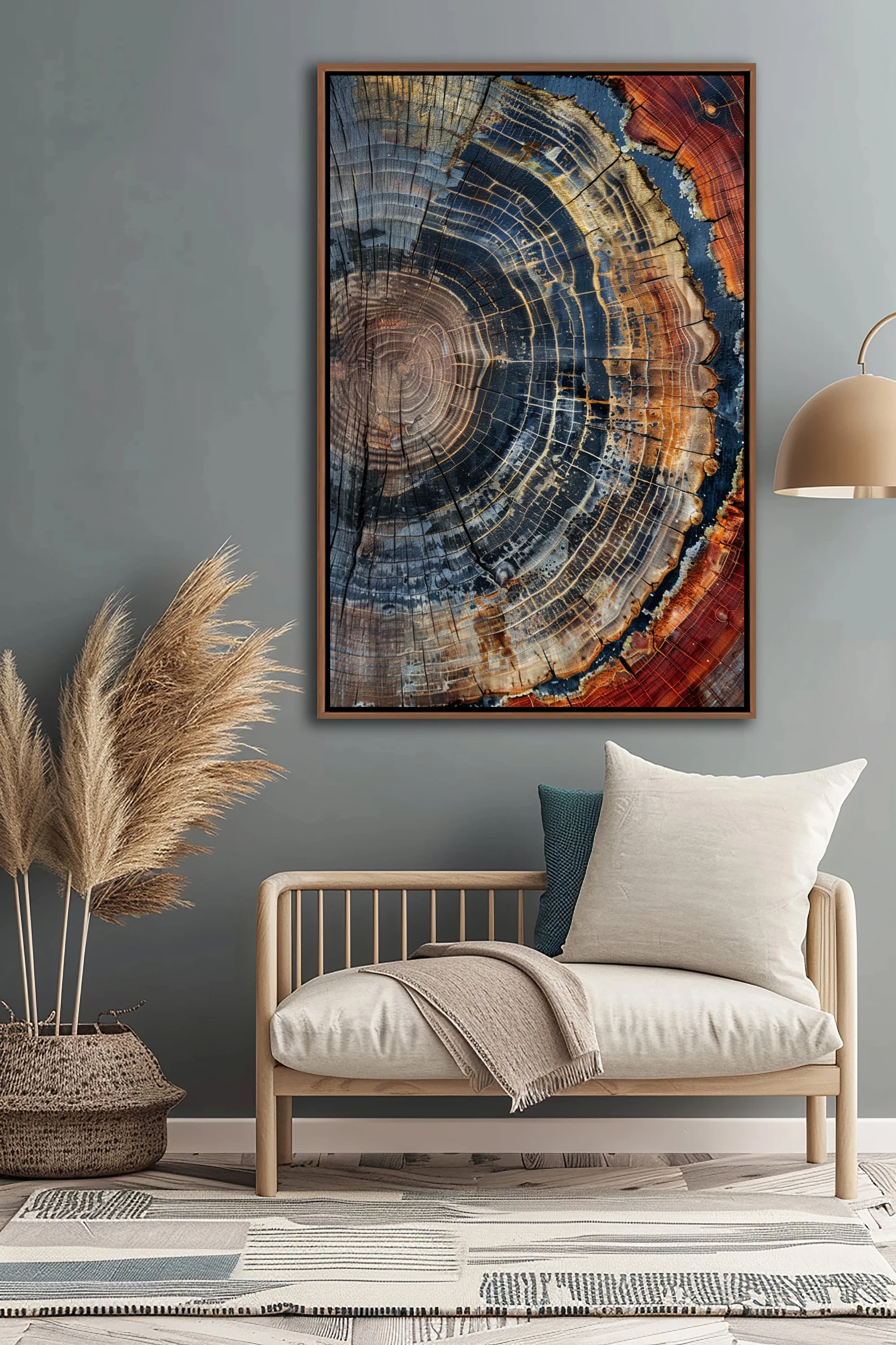 Tree Ring Framed Wall Art, Abs - مراجعة Art Print Framed وسعره