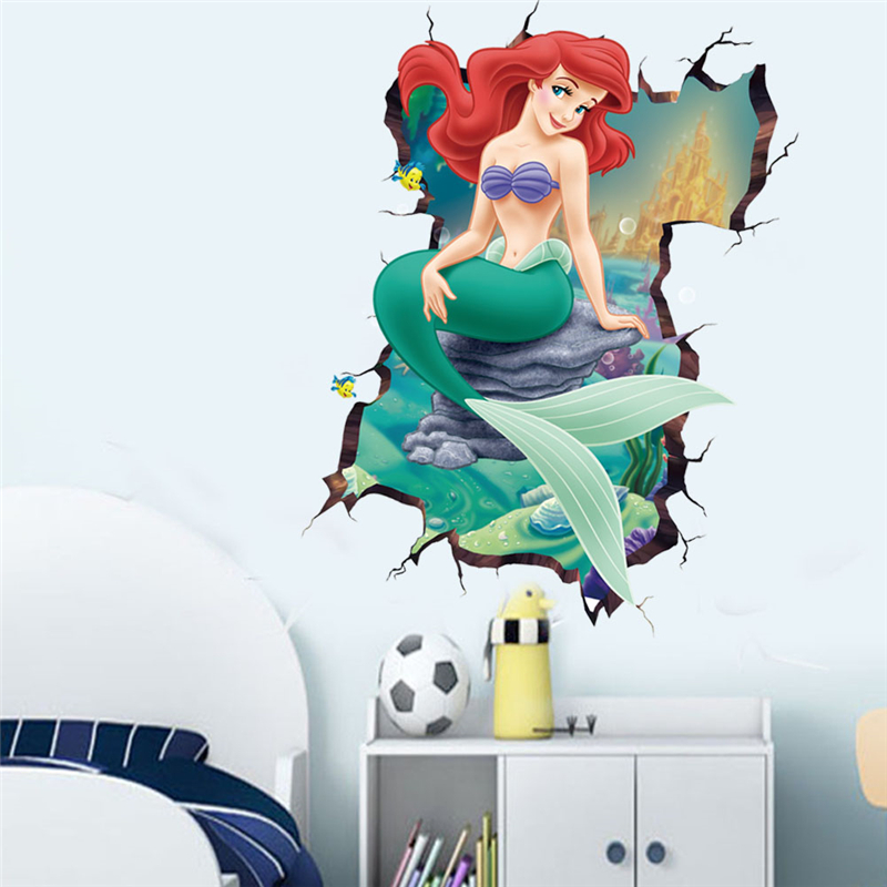 Cartoon Mermaid Princess Wall  - مراجعة Anime Poster Print وسعره