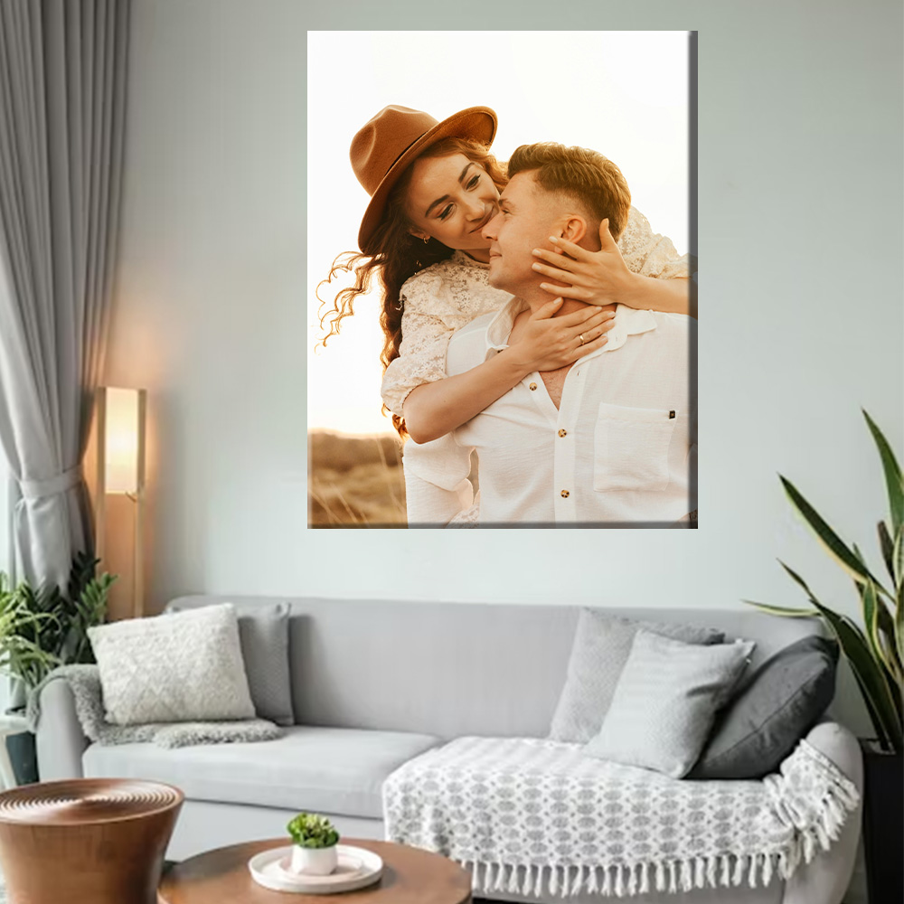 1 Pc Customized Photos on Canv - مراجعة Art Print Framed وسعره