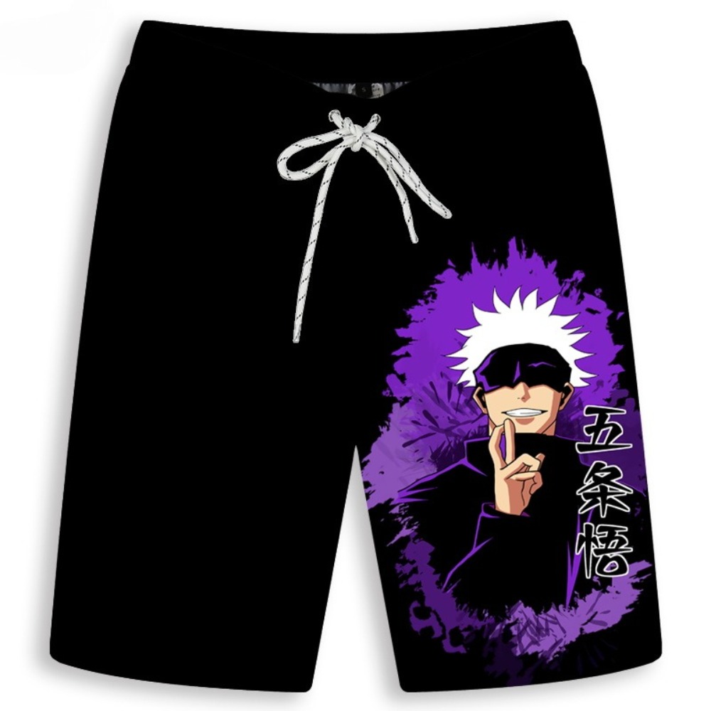 Men's Gojo Satoru Printed Shor - مراجعة Anime Merchandise Shop وسعره