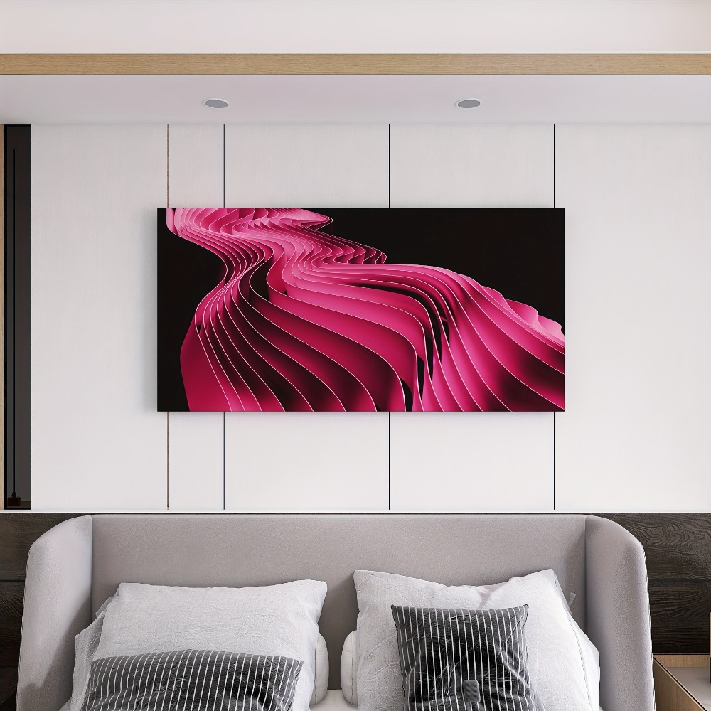 Elegant Pink Line Art painting - مراجعة Art Print Framed وسعره