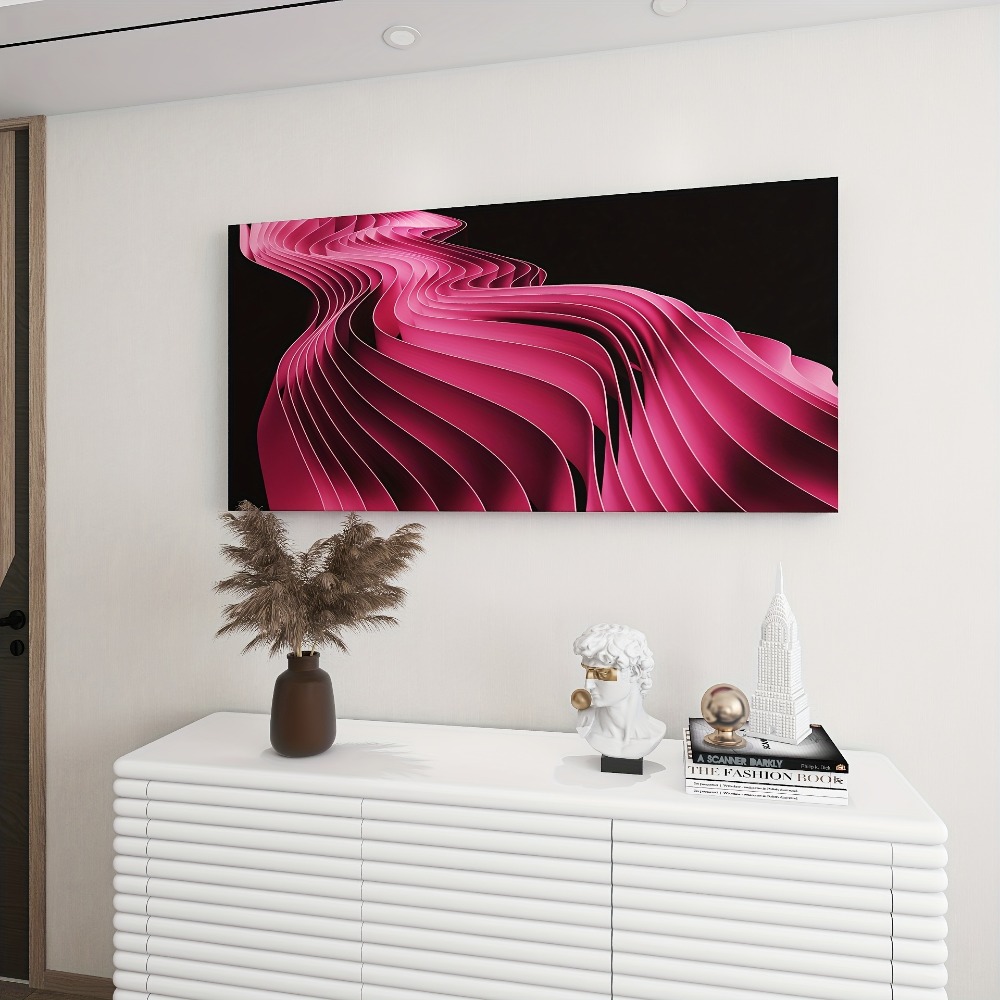 Elegant Pink Line Art painting - مراجعة Art Print Framed وسعره