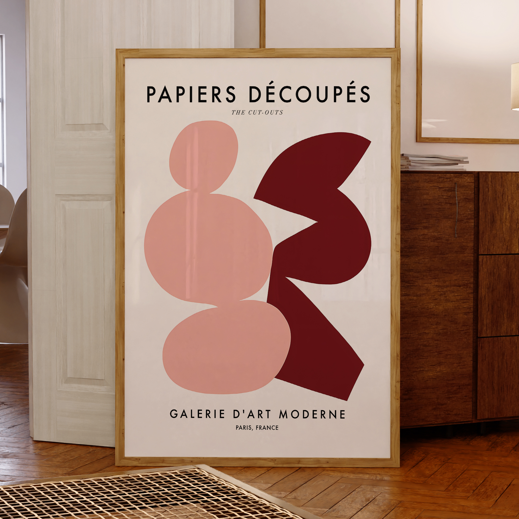 Modern Papiers Decoupes - Gale - مراجعة Art Print Framed وسعره