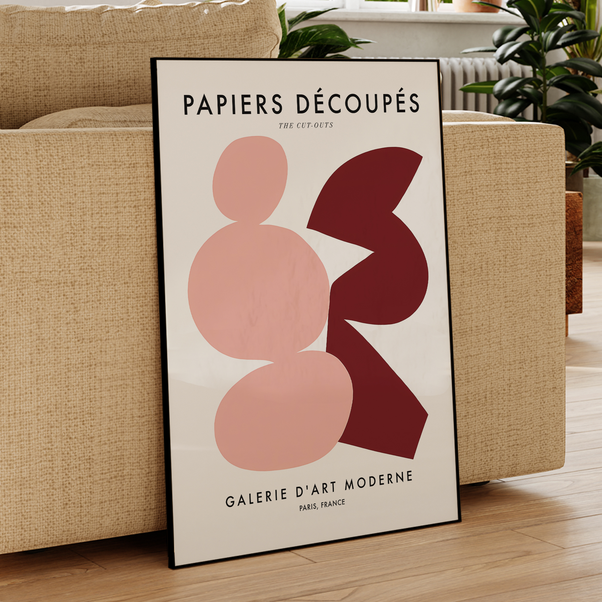 Modern Papiers Decoupes - Gale - مراجعة Art Print Framed وسعره