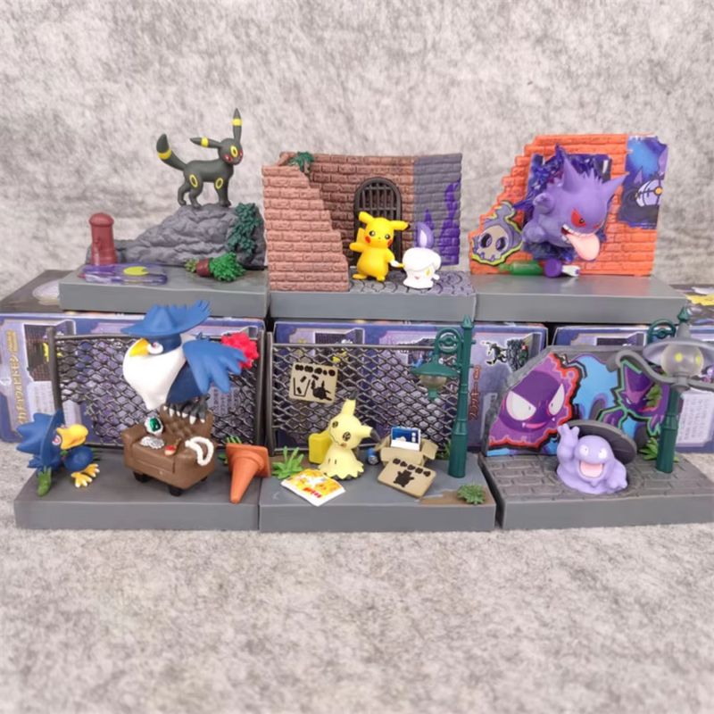 6pcs/set Anime Pokemon Town Se - مراجعة Pokemon Anime Merchandise وسعره