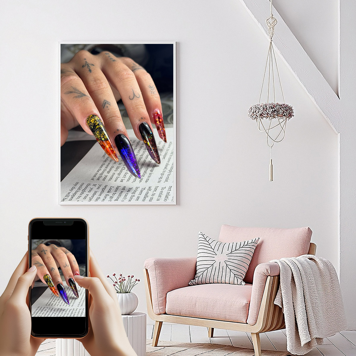 custom photo 1pcs HD printing  - مراجعة Art Print Framed وسعره
