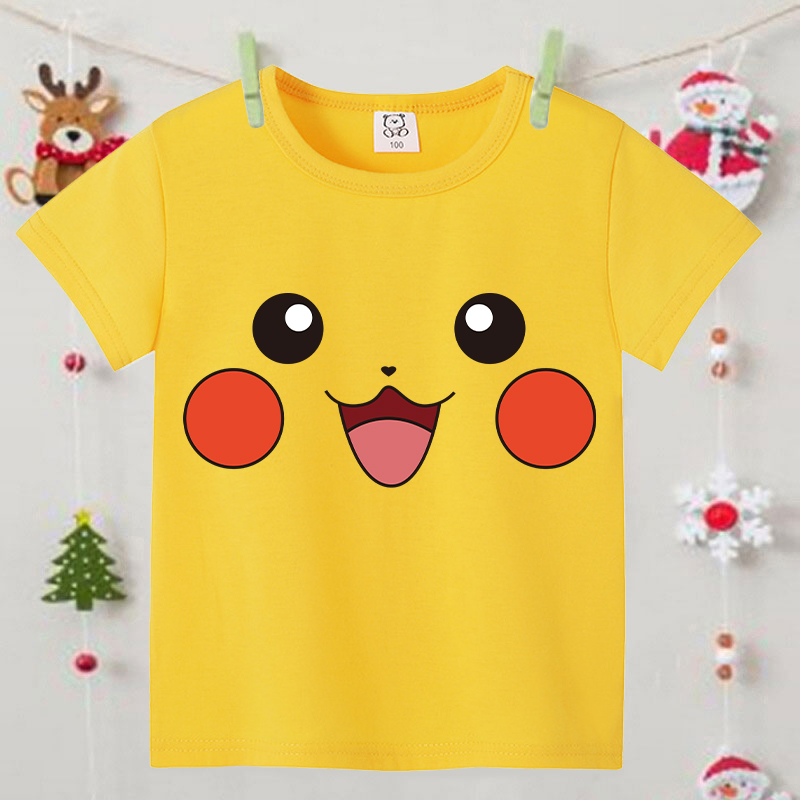 Pokemons Yellow Cute Short-sle - مراجعة Pokemon Anime Merchandise وسعره