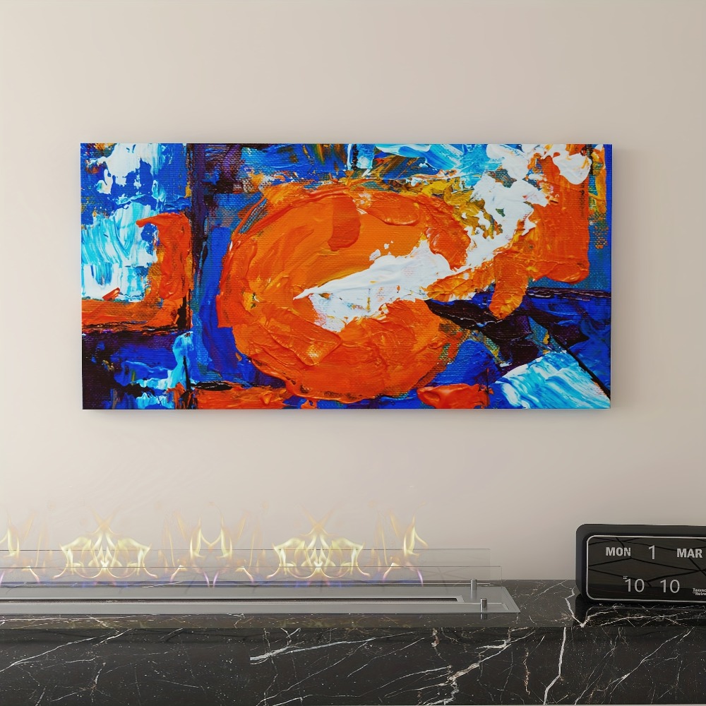 Abstract sun pattern canvas pr - مراجعة Art Print Framed وسعره