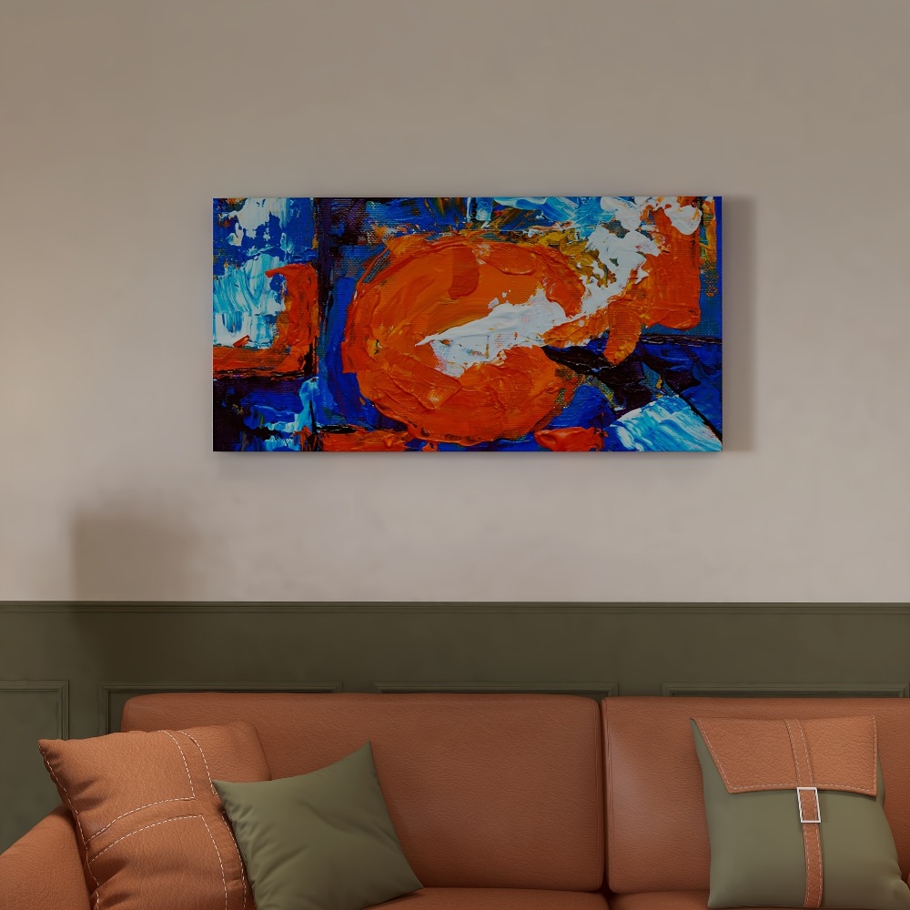 Abstract sun pattern canvas pr - مراجعة Art Print Framed وسعره
