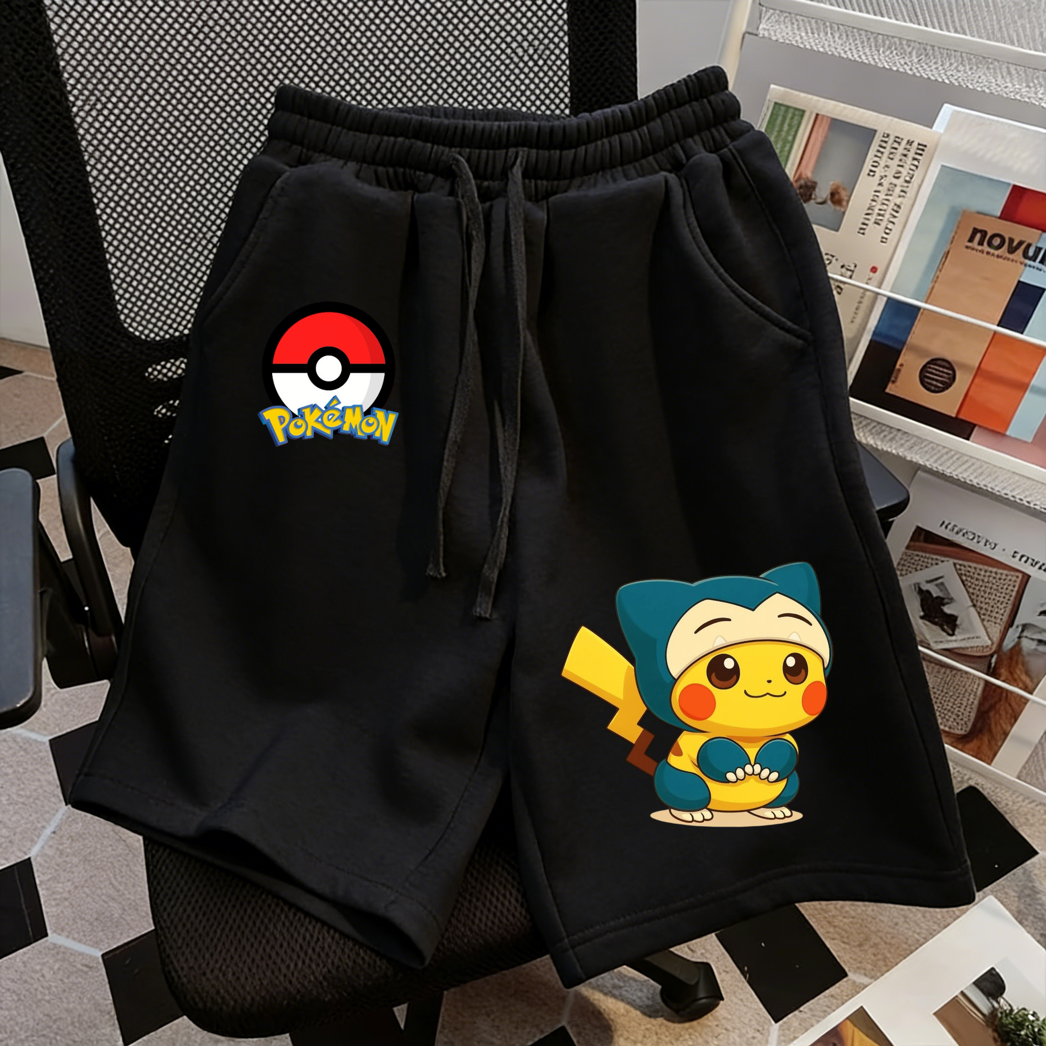 Summer Pikachu Pokemon Shorts  - مراجعة Anime Merchandise Shop وسعره
