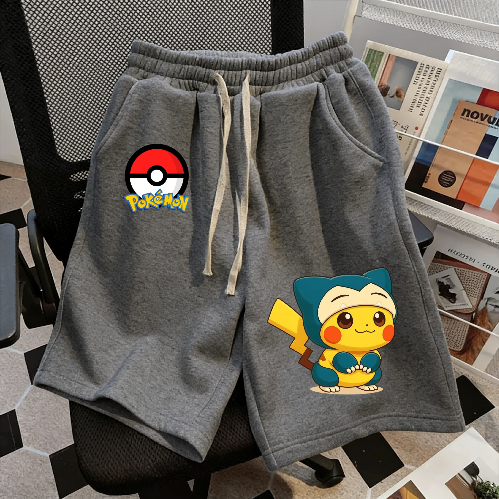 Summer Pikachu Pokemon Shorts  - مراجعة Anime Merchandise Shop وسعره