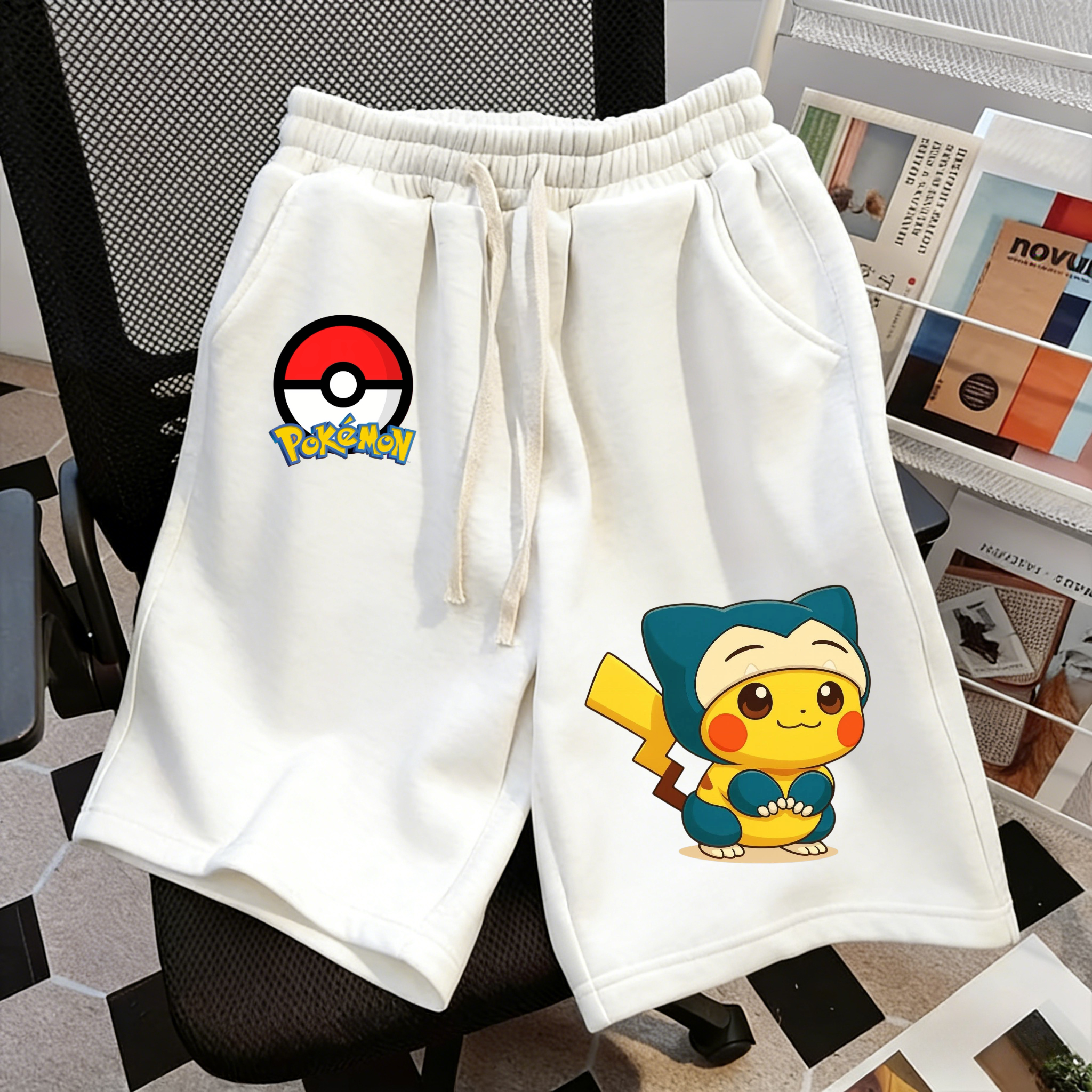 Summer Pikachu Pokemon Shorts  - مراجعة Anime Merchandise Shop وسعره