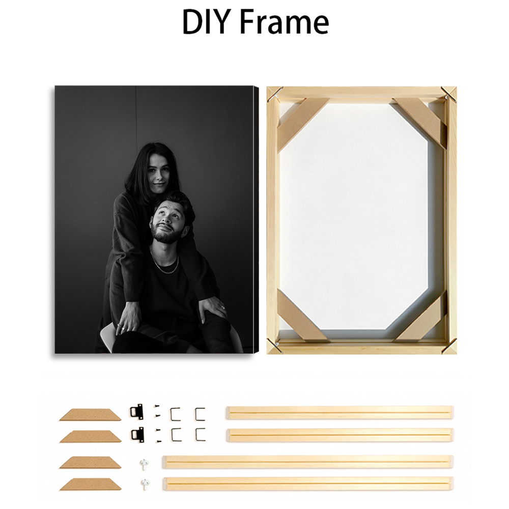 1 pc Custom Photo with DIY fra - مراجعة Art Print Framed وسعره