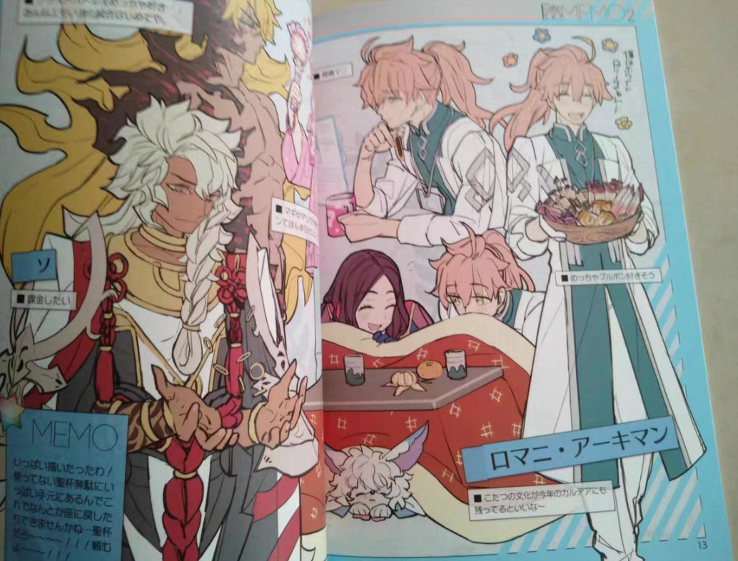 1 book Fate/GOMEMO 1 & 2 Art B - مراجعة Fate Anime Merchandise وسعره