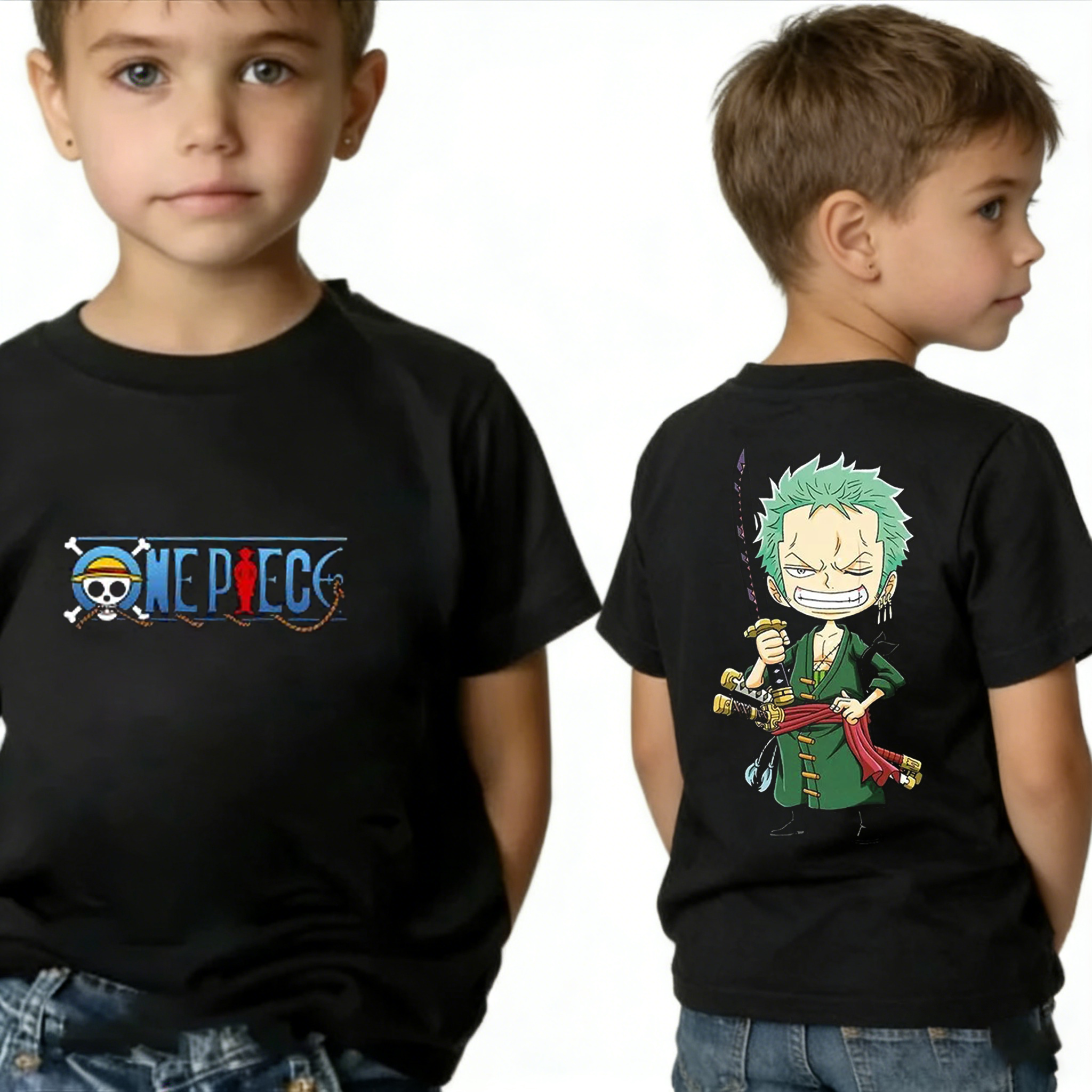 One Piece Boy's Girl's T Shirt - مراجعة Zoro Anime Merchandise وسعره