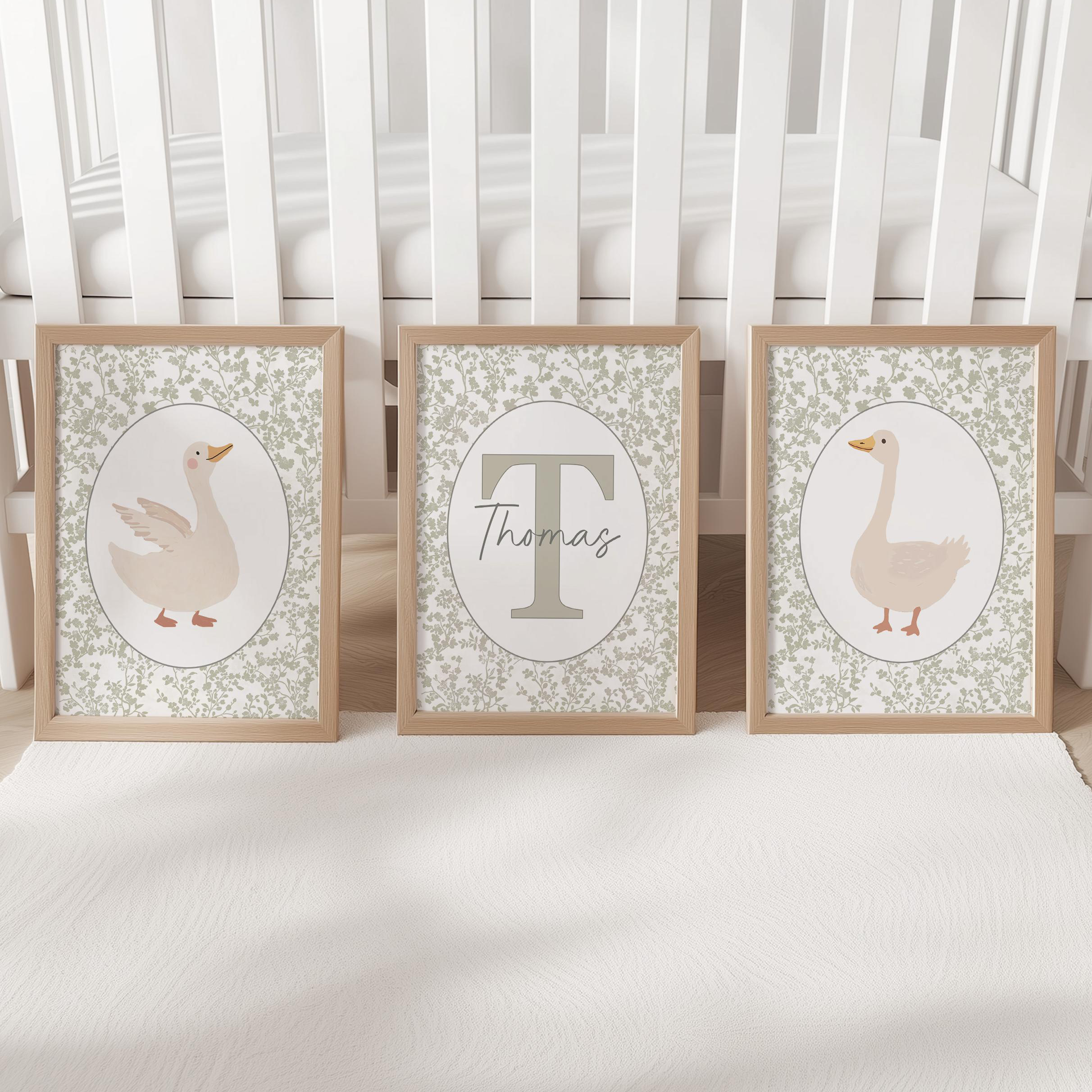 Goose Personalised Set of 3 Pr - مراجعة Art Print Framed وسعره