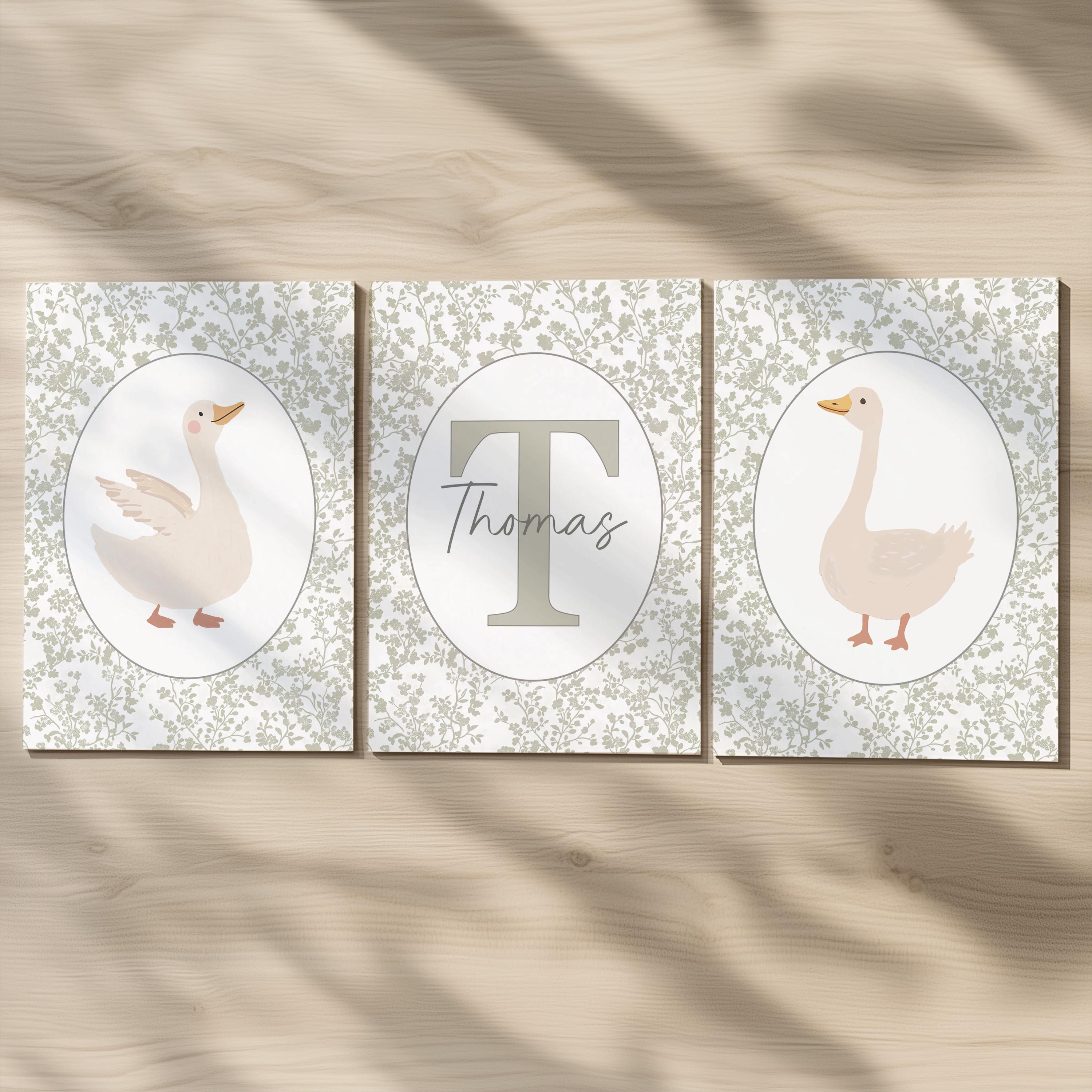 Goose Personalised Set of 3 Pr - مراجعة Art Print Framed وسعره
