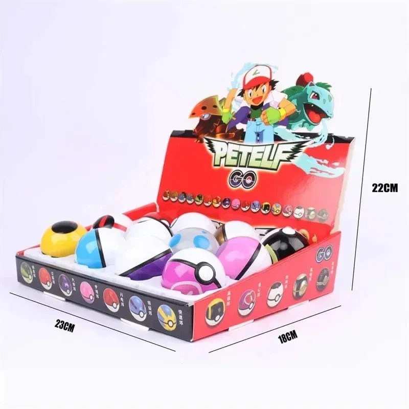12Pcs Pokemon Figure Pokeball  - مراجعة Pokemon Anime Merchandise وسعره
