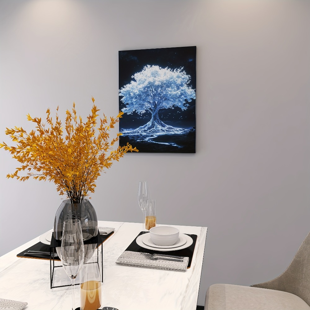 Tree of Life white canvas art  - مراجعة Art Print Framed وسعره